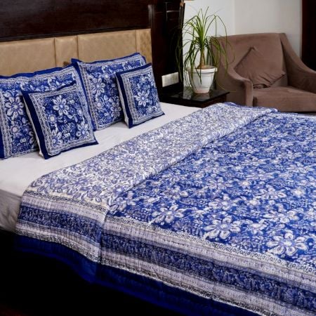 Blue Harmony Cotton Quilt